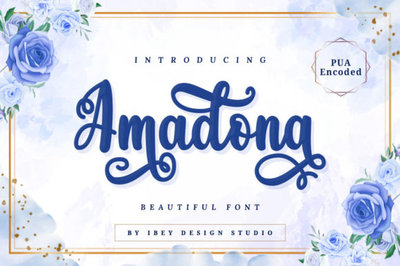 Amadona: A Script Font for Editorial Design and Creative Projects