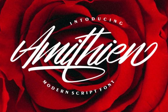 Amithien: A Handwritten Font for Editorial Design