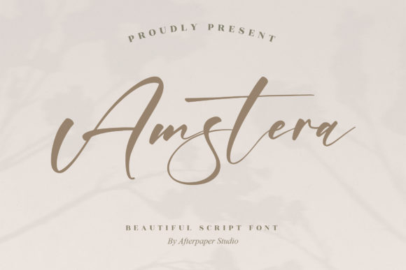 Amstera: A Flowing Script Font for Digital Design
