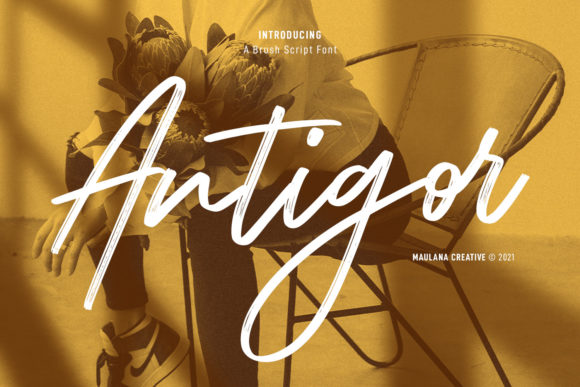 Antigor: A Modern Script Font for Creative Branding