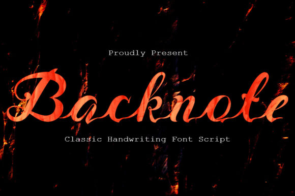 Backnote: A Handwritten Font That Elevates Branding