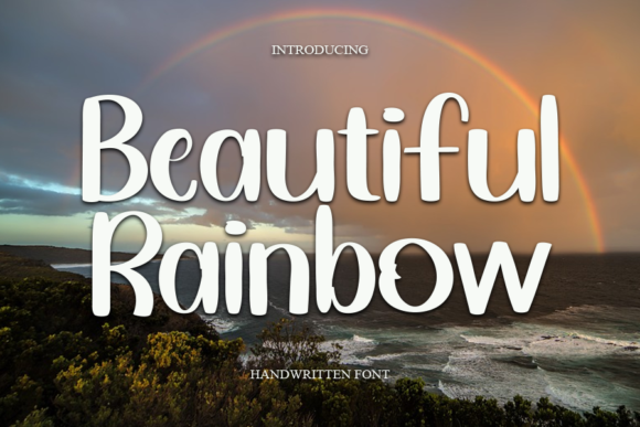 Beautiful Rainbow: A Handwritten Font for Editorial Design