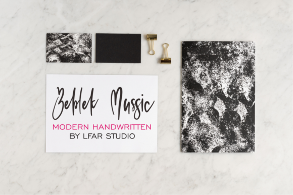 Beblek Mussic: A Handwritten Font for Craft Creations