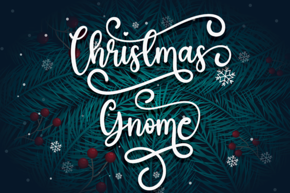Christmas Gnome Font for Editorial Design