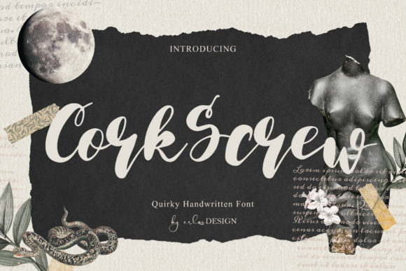 CorkScrew: A Quirky Script Font for Bold Branding