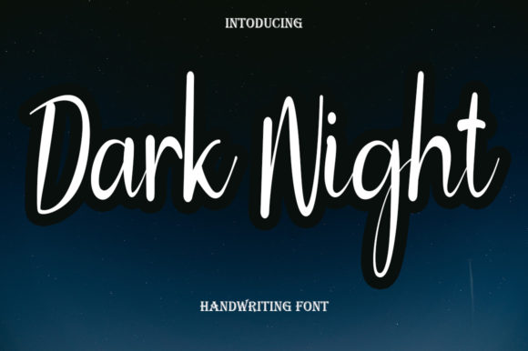 Dark Night Font for Branding Projects