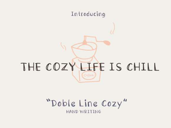 Double Line Cozy: A Handwritten Font for Warm Editorial Design