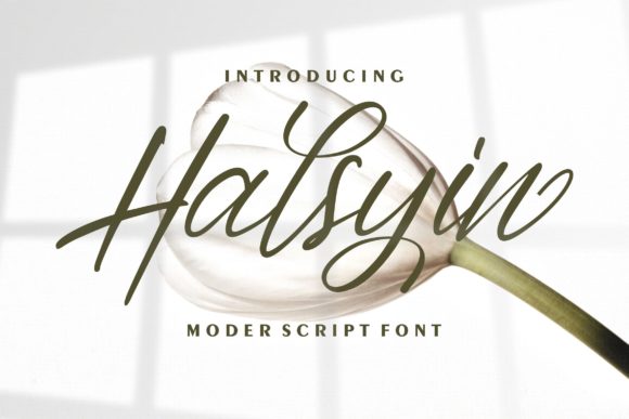 Halsyin: A Stylish Handwritten Font for Brand Campaigns