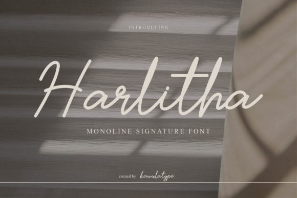 Harlitha Font for Handmade Creations