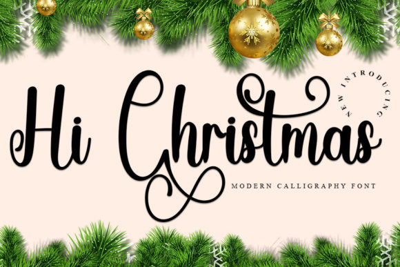 Hi Christmas Font Review for Branding and Design