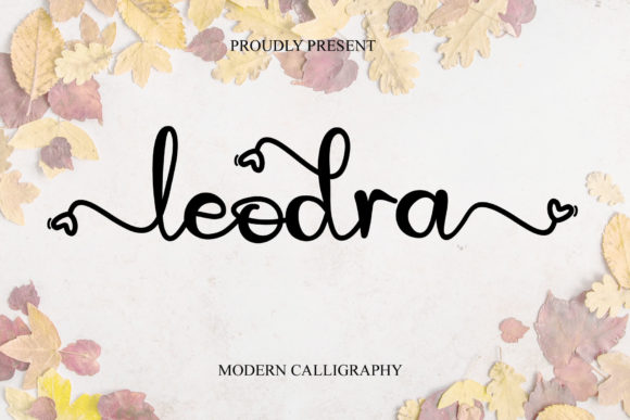Leodra: A Script Font for Modern Branding and Design