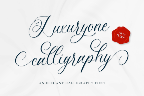 Luxuryone Calligraphy Font for Handmade Creations