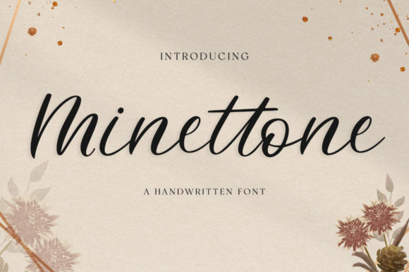 Minettone: A Feminine Handwritten Font for Editorial Design