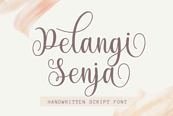Pelangi Senja: A Handwritten Font for Editorial Elegance