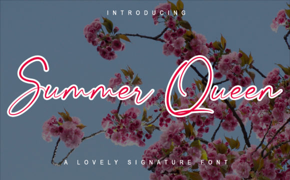 Summer Queen: A Modern Signature Font for Elegant Branding