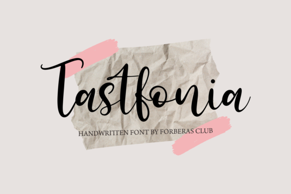 Tastfonia: A Chic Script Font for Web Design