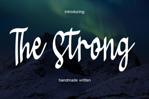 The Strong: A Handwritten Font for Editorial Design